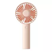 Premium ventilator JisuLife Life1 Plus prenosni, Type-C, 3 hitrosti, 2000mAh - roza