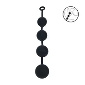 Gardj Europe Okrogle silikonske analne kroglice – XXL – 60 mm – črne