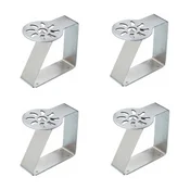 Set of 4 stainless steel tablecloth clips - by Kitchen Craft