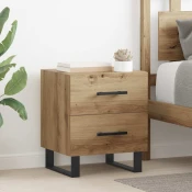 vidaXL Nočna omarica artisan hrast 40 x 35 x 47.5 cm Konstruiran les