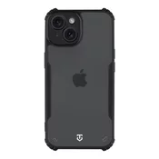 Tactical Quantum silikonski ovitek za iPhone 15 - prozorno črn