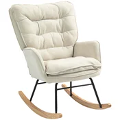 HOMCOM HOMCOM zibajoči stol poliester, pena 71D x 98,5Š x 97V cm Bež, (5000242991)