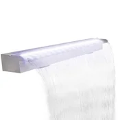 Fontana s vodopadom za bazen LED od nehrdajuceg celika 110 cm