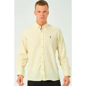 G674 DEWBERRY MENS SHIRT-YELLOW-2