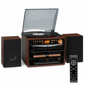 Auna 388-DAB+, stereo sistem, največ 20 W, vinilne plošče, CD, kasete, BT, FM/DAB+, USB, SD (MG-388DAB+)