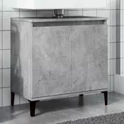 Vidaxl vidaXL Omarica za umivalnik betonsko siva 58x33x60 cm