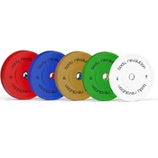 MONSTER Body Revolution olimpijske uteži za odbijače, barvne, 60 kg, SET 2x5 kg, 2x10 kg, 2x15 kg, (5000262545)