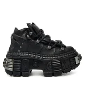 Usnjene superge New Rock Crust Negro, Tank Casco Negro Power