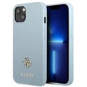 Infostyle Ovitek Guess blue mini 3D za iPhone 13/14/15 (GUHCP13MPS4MB) Svetlo modra / PC + TPU silikon + Ekološko usnje