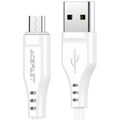 Micro-USB cable to USB-A, Acefast C3-09 1.2m, 60W (white)