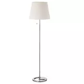 NYFORS Podna lampa, niklovano bela