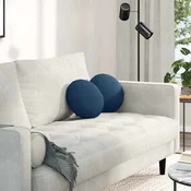 Jastucici za sjedenje 2 pcs Plava O30 x 13 cm tkanina