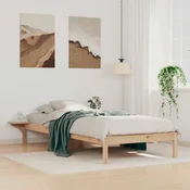 Krevetna konstrukcija s bocnim stolovima Prirodna 100 x 210 cm