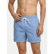 JACK & JONES Kratke kopalne hlače JPSTMAUI BREEZE  azur / svetlo zelena / oranžna / bela