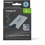 Integral Integral SlimXpress Pro 1TB zunanji SSD - USB 3.2 Gen 2x2, 2000MB/s
