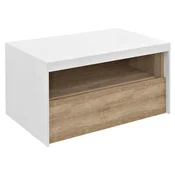 SAPHO VIERA Stenska Umyvadlova Omarica 80cm - Bela Mat/Hrast Alabama