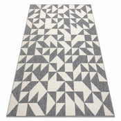 eoshop Preproga SPRING 20414332 trikotniki sisal, zanka - siva/krem ( - Velikost: 140x200 cm)