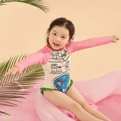 Adoreswim Jednodelni kupaci kostim za devojcice, Roze