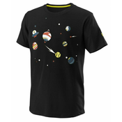 Majica za djecake Wilson Planetary Tech Tee B - black