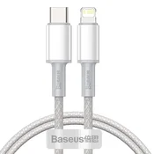 BASEUS Kabel za hitro polnjenje za iPhone USB-C - Lightning Power Delivery 20W 1m bel
