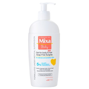 MIXA Baby gel za prhanje in šampon 2v1 za otroke (Gel For Body & Hair Soap-Free Surgras) 250 ml