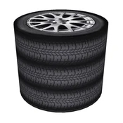 shumee Okrogla dekorativna tabure, Bertoni, potisk pnevmatik - za dnevno sobo, za otroško sobo, valj 40 cm, eleganten, zadrga, snemljiva prevleka