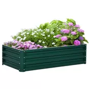 Homestar Dvignjena vrtna greda 120x60x305 cm zelena kovina