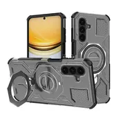 Hibridni ovitek Carbon Shield Pro za Samsung Galaxy A37 - smoke black