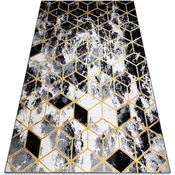 Rugsx Preproga GLOSS 3D sodobni 409A 82 Kocka, 240x330 cm Črna