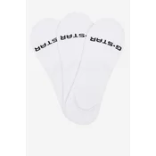 Nogavice G-STAR RAW AS_G-STAR_S_124_SS25 (3-PACK) Bela