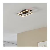 Eglo 901115 - LED Zatemnitvena stropna svetilka AMANDOLO LED/17W/230V črna + Daljinski upravljalnik