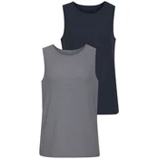 VIVANCE Top mornarska/temno siva