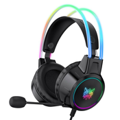 Gaming slušalke ONIKUMA X15 z udobnimi ušesnimi blazinicami, kvalitetnim zvokom, zunanjim mikrofonom in RGB osvetlitvijo - črne