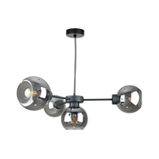 Luster na sajli KALIOPE 6xE27/60W/230V crna/zadimljena crna