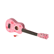 Vilac Lesena kitara roza z rožicami