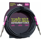 Ernie Ball 6046 20 Straight/Straight Instrument Cable Black