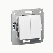 773605 SERIJA STIKALO MEH. 1P/10A/250V CARIVA BELA LE773605