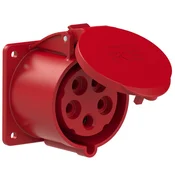 PCE Ravna vtičnica 32A 400V 3P+Z+N 75x75mm IP44