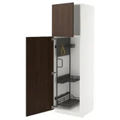 METOD Visoki element-ostava, bela/Sinarp smeda, 60x60x200 cm