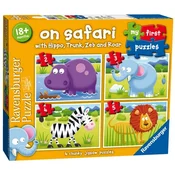 Ravensburger puzzle (slagalice) Moje prve puzle 4 u 1 Safari RA07301