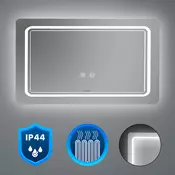 Vid ogledalo z LED osvetlitvijo 100x60 cm