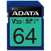 ADATA Premier Pro 64 GB SDXC/ UHS-I U3 V30S CL10