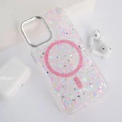 Maska Mag Case Glue za iPhone 16 svetlo roze