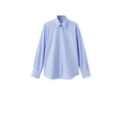 MANGO Bluza REGU mornarska / svetlo modra / bela