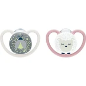 NUK Perfect Match Air Night 6-18 m duda Firefly/Sheep 2 kos