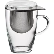 Bohemia Cristal Lyra Skodelica za čaj z nerjavnim cedilom 350 ml