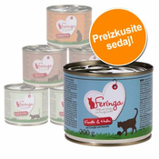 6x200g Feringa Menü Duo-Sorten Mešano poskusno pakiranje za mačke