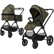 Kombinirana djecja kolica 2 u 1 Moon - Clicc, Moss Green Melange