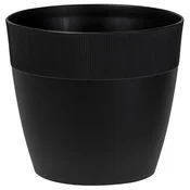 FOR Plastični cvetlični lonček DORIS 21 cm ČRNE barve