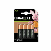 Duracell Duracell polnilne baterije HR06-P AA 2500 mAh NiMH, 4 kosi